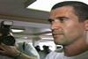 Roy Keane at Saipan Airport - BBC NI