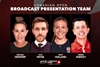 PTO Tour broadcast team Alex Payne Vicky Holland Barrie Shepley Belinda Granger