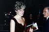 Diana in red velvet dress