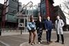 C4 PFL - Claressa Shields & Louisa Compton of Channel 4 & Peter Murray CEO PFL & Brendan Loughnane MMA