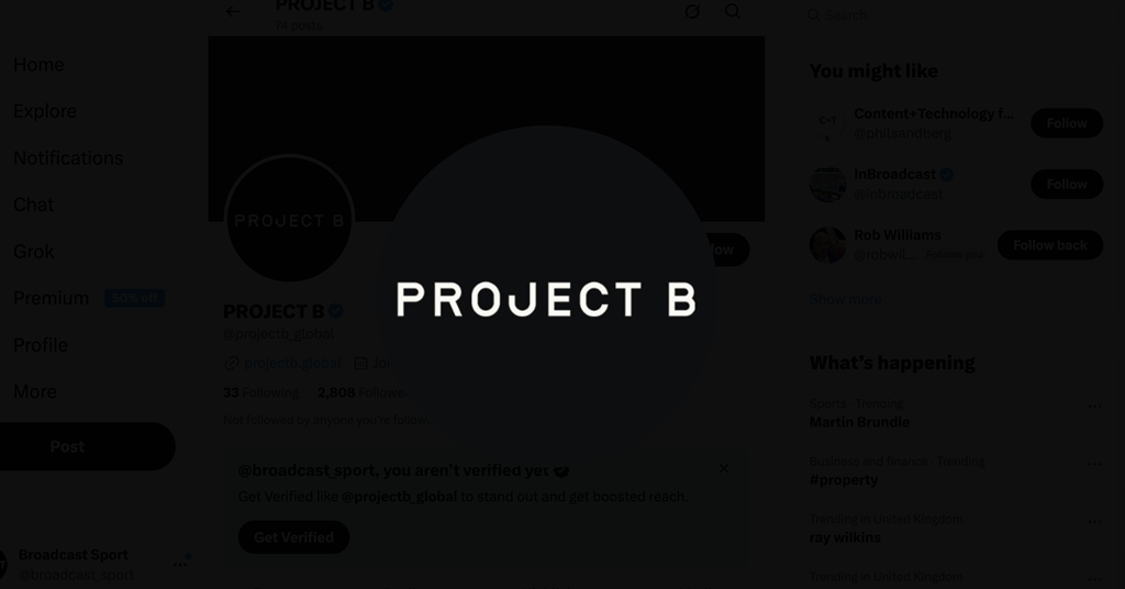 broadcastnow.co.uk - Jake Bickerton - Project B appoints HBS as host broadcaster for global basketball competition