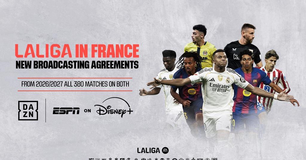 broadcastnow.co.uk - Jake Bickerton - Disney+ and DAZN land LaLiga broadcast rights in France