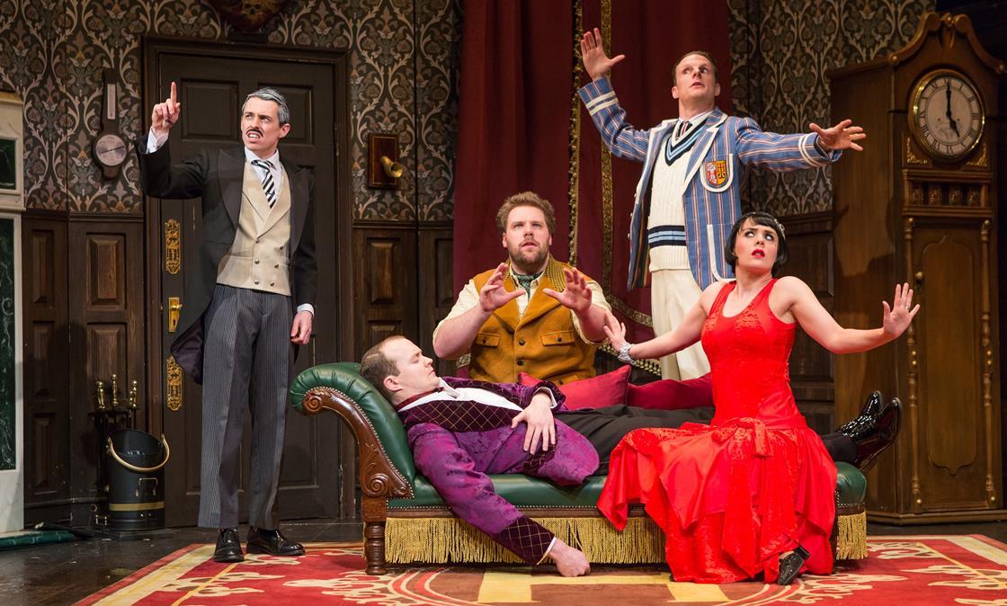 The Play That Goes Wrong reimagined for BBC1 News Broadcast