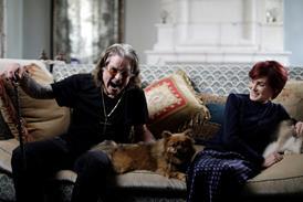 Sharon and Ozzy Osbourne, On the couch with the dogs