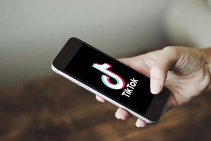 TikTok on phone