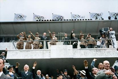Woodcut Media - Hitler's Games Berlin 1936 in Colour. Image credit ALAMY. Colourised by Woodcut