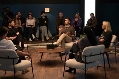 Keshet 12's WHO WANTS TO START Assi Azar on set