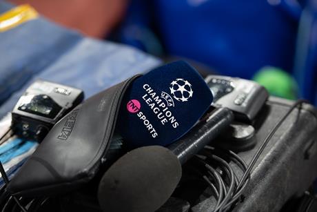 Champions League Microphone - Credit C1 Photography TNT Sports