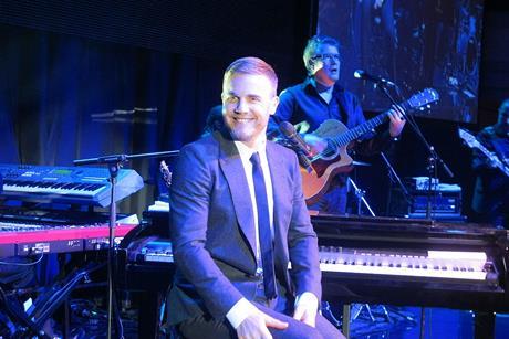 Gary Barlow in concert. Credit Matt Deegan