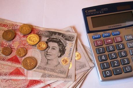 Calculator & cash