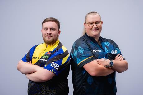 Luke Littler Beau Greaves darts Credit Target Darts