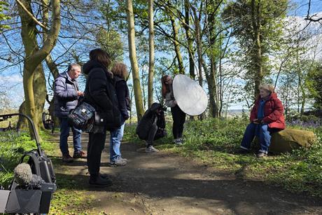 Ainsley Currie, David Kerr, Sarah Sapper, Raja Nundlall, Gena Davies, Sandi Toksvig HomePlace Bellaghy Northern Ireland copyright Cornelia Street Productions