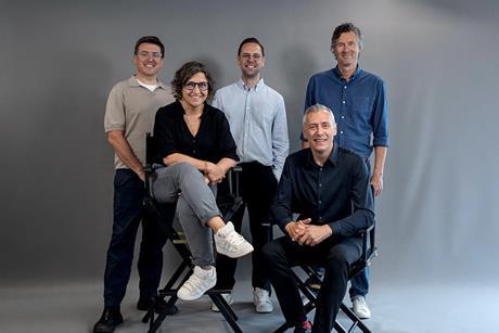 Twofour Management Team L-R Dan Adamson, Shireen Abbott, David Brindley, David Clews, Jake Roberts
