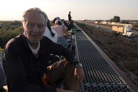 RAMSAY ON ROOF OF THE BEAST LEAVING TORREON_ CREDIT TOBY NASH_SKY NEWS