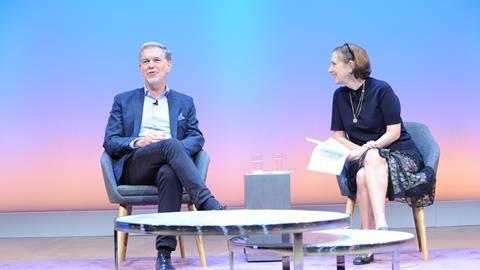 Reed Hastings, CEO Netflix, Kirsty Wark, Journalist, Broadcaster and Writer (2)