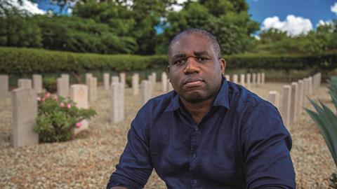 David Lammy Voi cemetery