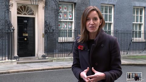 TC REporting from Downing Street