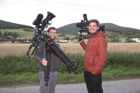 Born to be Wild left to right Cameraman Fergus Gill and director Steve Parsons 