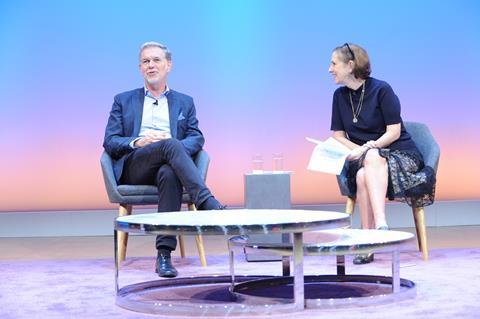 Reed Hastings, CEO Netflix, Kirsty Wark, Journalist, Broadcaster and Writer (2)
