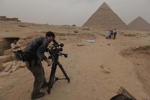 Henry Fraser at the Giza Pyramids