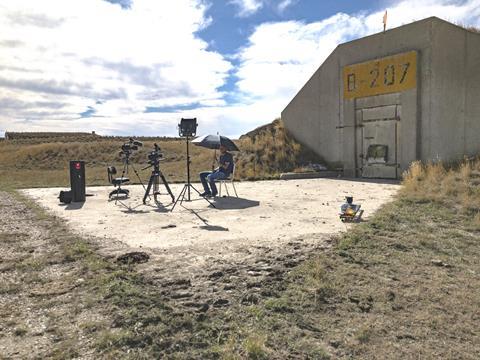 6 SD James Howard shelters from the South Dakota sun outside the converted ex- bunker home 