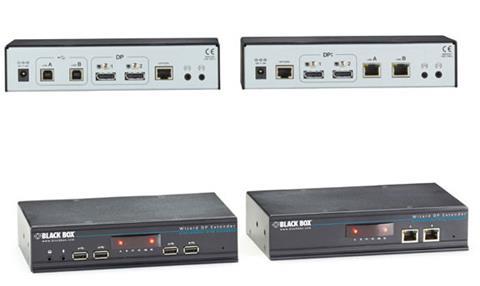 Dual-Head DisplayPort KVM Extender   over CATx 