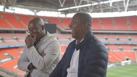 Ian Wright and Viv Anderson