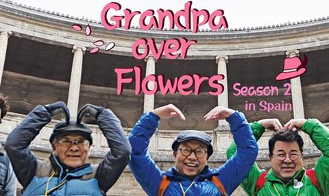 Grandpa Over Flowers