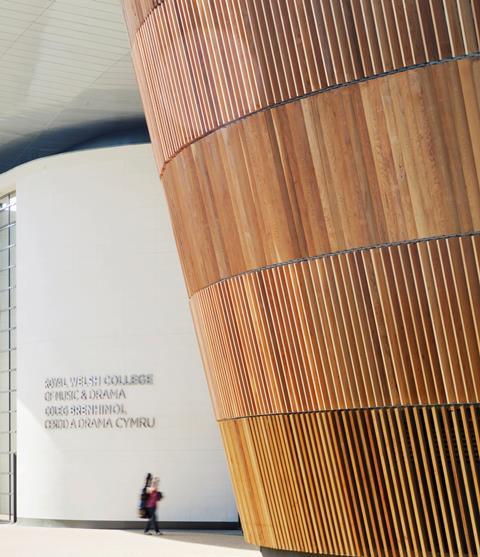 Entrance to RWCMD, Joe Clark, BFLS