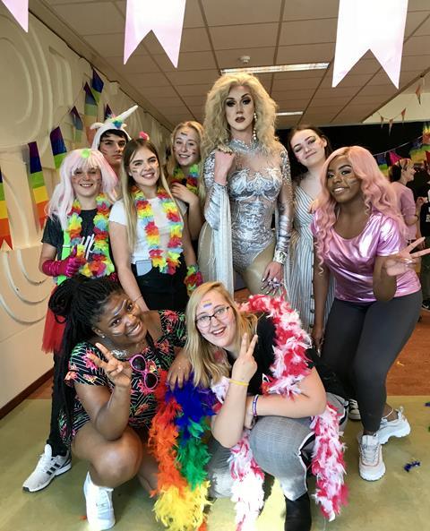 national coming out day at school_meeting drag queen