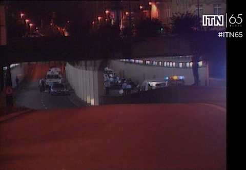 The paris underpass where diana's car crashed