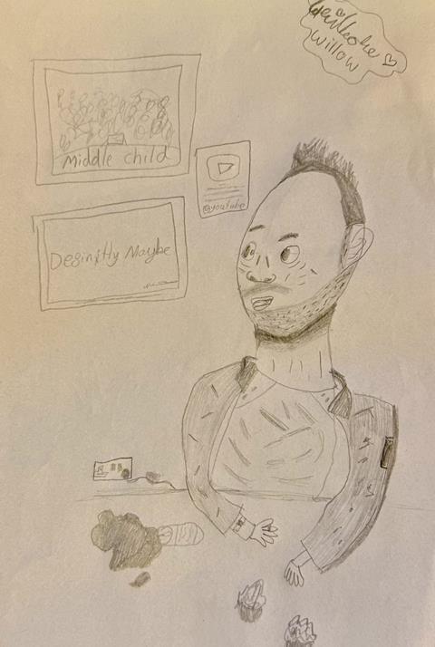 David drawing