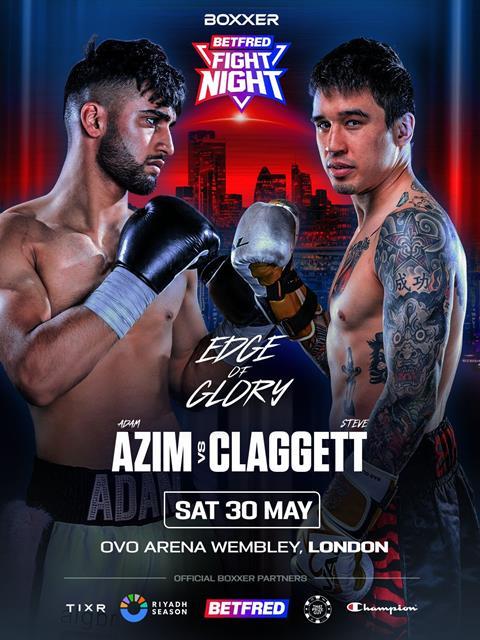 Adam Azim v Steve Claggett Boxxer