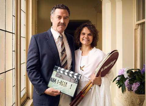 Goolagong_Marton_Csokas_as_Vic_Edwards_Lila_McGuire_as_Evonne_Goolagong_Image courtesy of ABC