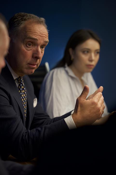 Mark Sedwill moderating the roundtable