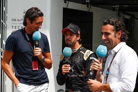 Formula E Broadcast Team with Antonio Felix da Costa