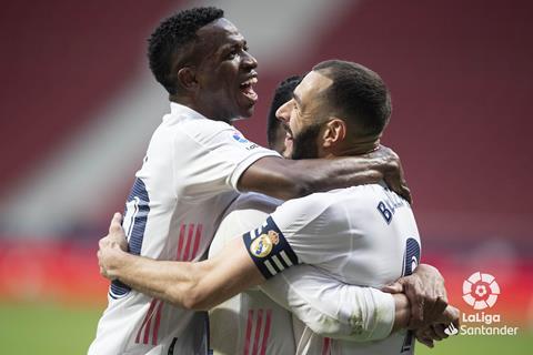 Real Madrid football Benzema Vinicius Casemiro