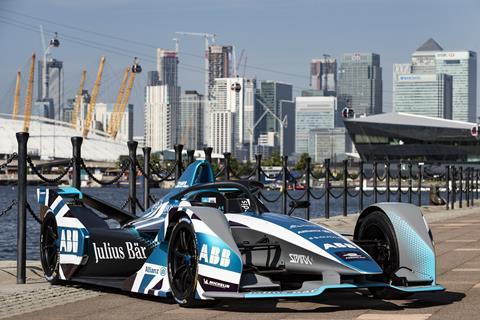 Union Jack FE car at London Docklands