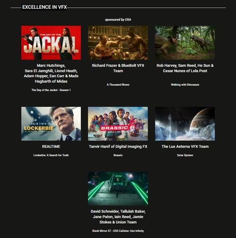 Excellence in VFX