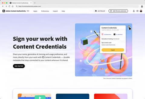 Adobe Content Credentials 1