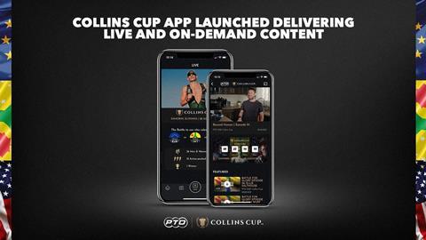 Collins Cup player triathlon app