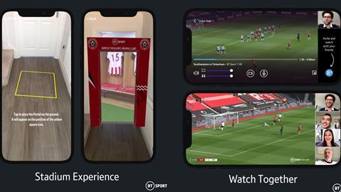 BT Sport stadium experience watch together