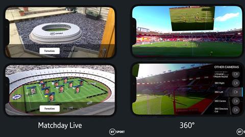 BT Sport 360 and matchday live