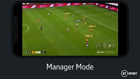 BT Sport manager mode