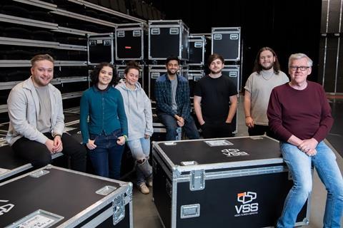 dock10 trainees Amy Ashley-Mather, Dylan Patel, Matthew Clarkson, Madeleine Jones, Conor McKeown, Dom Lawson and Studio Manager David Blake