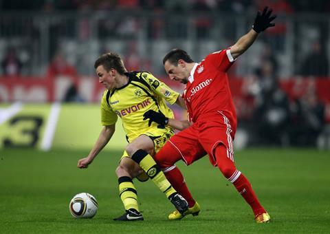 Bunesliga Bayern Munich Borussia Dortmund Ribery Grosskreutz Credits - DFL_Getty Images_Vladimir Rys_Bongarts