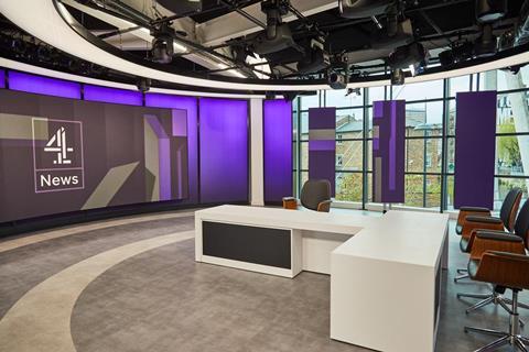 Channel 4 news studio Leeds