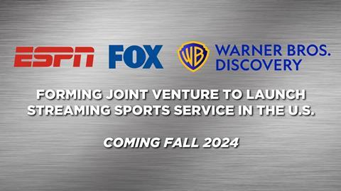 Fox Warner Bros Discovery ESPN joint venture