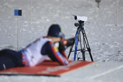 Biathlon shooting cams