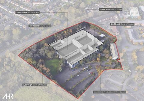 The Bottle Yard Studios - Hawkfield expansion_Aerial Visual_